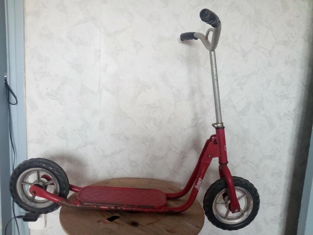 Trottinette À Pédale Collection Ancienne JUDEZ Metal Rouge Enfant Vintage #C315 - France