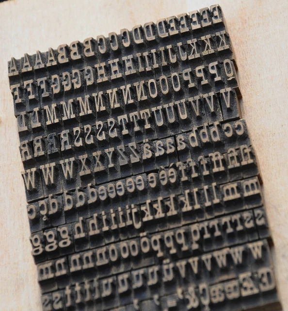 Prägeschrift 6 mm Messingschrift Buchbinder Messing Prägen Leder handvergolden.