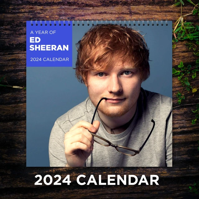 ED SHEERAN CALENDARIO 2024, Ed Sheeran 2024 Calendario da parete