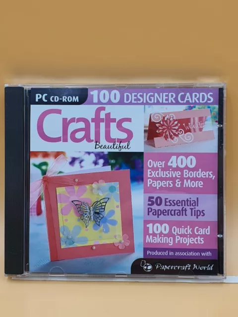 Hermosa tarjeta de diseñador artesanal Papercraft World 100 - CD-ROM