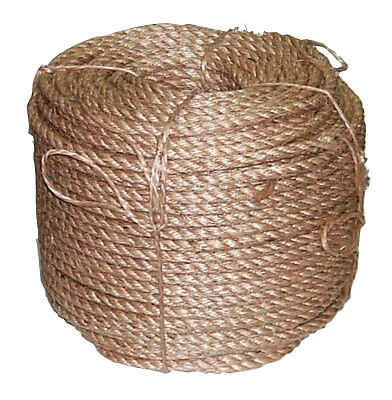 Manila Rope, 3 Strands, 3/8 in X 600 Ft, Boxed ORS Nasco Anchor Brand 38X6003SB