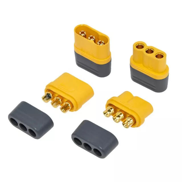 1 Pair Amass MR60 Plug w/Protector Cover 3.5mm 3 Core Connector Shea.~ba