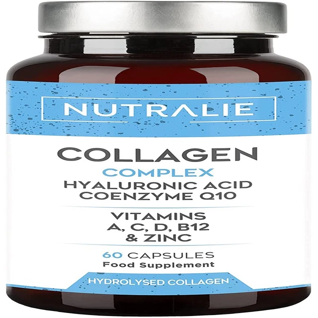 Péptidos De Colágeno Múltiple Más ácido Hialurónico Y Vitamina C Proteina De Colageno Hidrolizado Tipos I Ii Iii V X El Empaquetado Puede - Foto 3