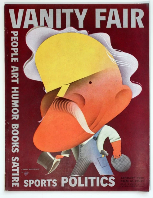 Vanity Fair Complete Magazine January 1932 Ramsay Macdonald