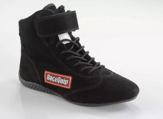 Racequip 30300080 Black Size 8.0 Basic Race Shoes SFI 3.3/ 5 2