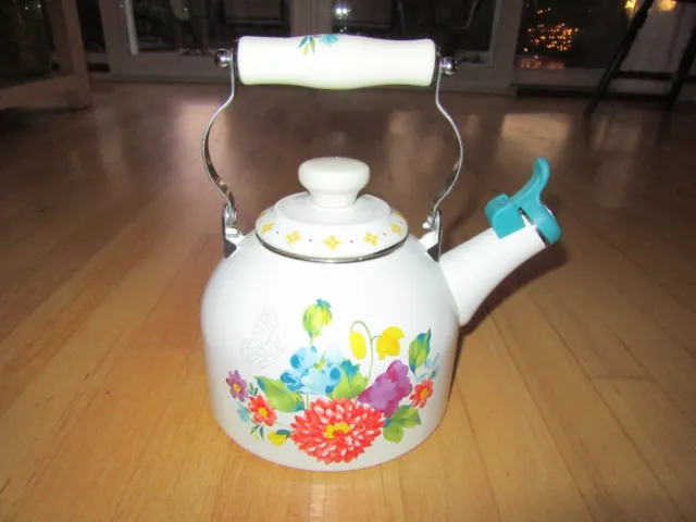 Kocaco Enamel on Steel Tea Kettle Teapot Induction 1.8L/1.9Quart,D