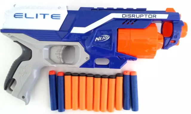 Nerf Elite Disruptor Gun with 12 x bullets -Excellent tested