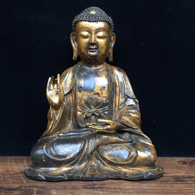 Chinese Exquisite Handmade Buddha Bronze Statue