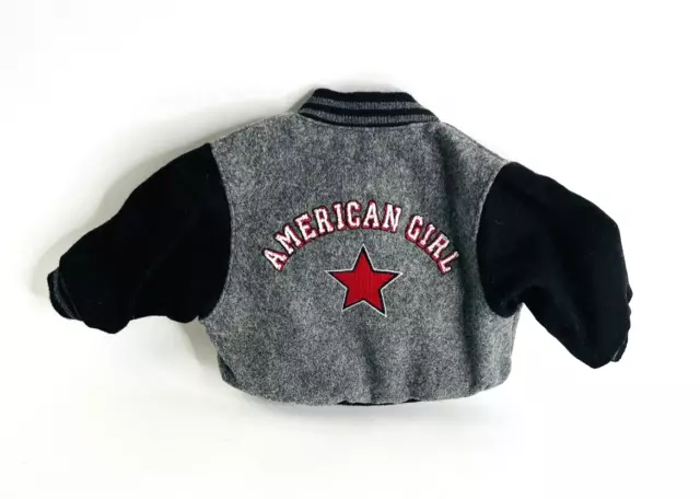 American Girl Varsity Jacket Black & Grey