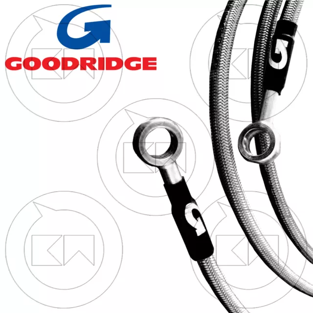 Goodridge Kit Tubi Freno In Treccia Acciaio Diretti Yamaha Mt-09 Mt09 2016