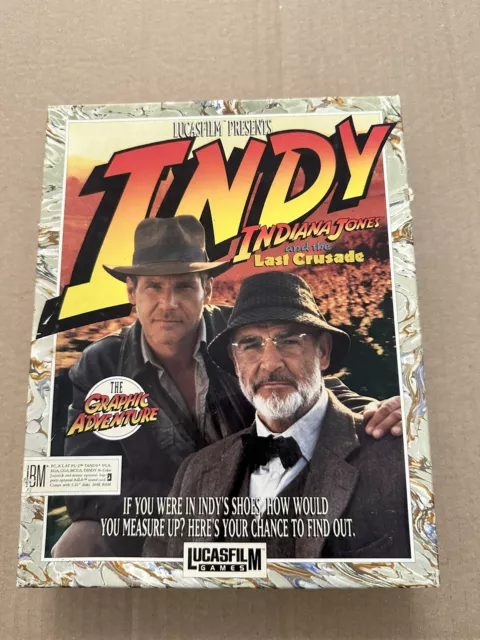 Lucasfilm Games Indy: Indiana Jones and the Last Crusade (Amiga but IBM box)