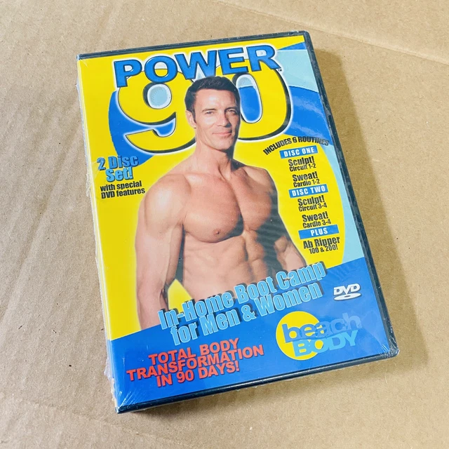 BEACHBODY POWER 90 Disc Set Sculpt Sweat Ab Ripper Tony Horton