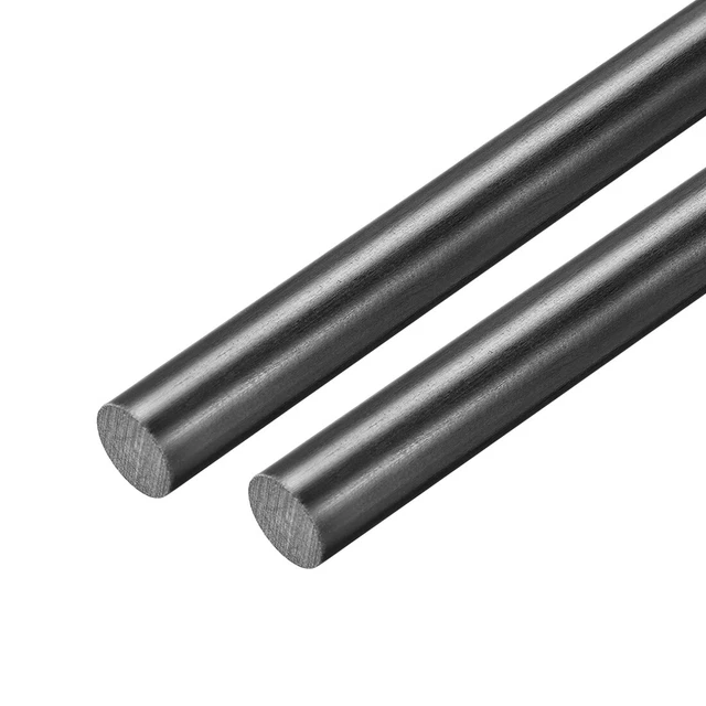 2 pz asta rotonda in vetroresina 14 mm Dmr 50 cm lunghezza nera ingegneria asta rotonda
