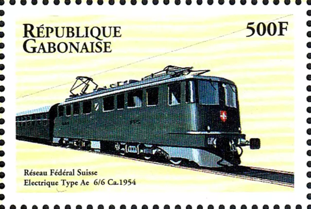 MNH Eisenbahn Schweiz Elektrisch Elektro Lokomotive Typ Ae 6 6 Jahrgang 1954 /53