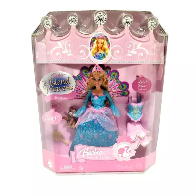 Barbie Island Princess Rosella Doll Mini Kingdom Sagi Boxed Mattel HTF 2007