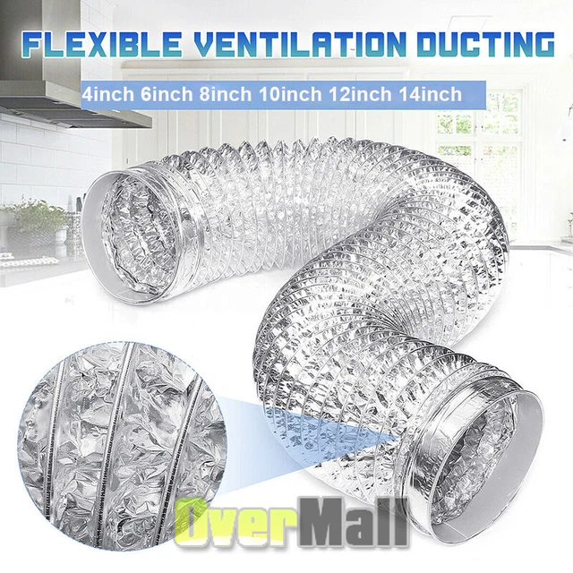 14& FLEXIBLE DUCT Exhaust Fan Air Ducting Hose 25ft Extractor Blower