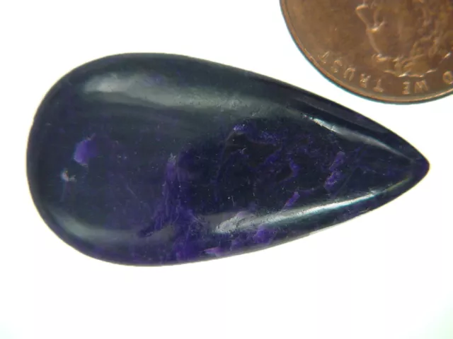 Butw Véritable Africain Sugilite 13.9 CT Poire Cabochon Lapidaire Gemme 9935K