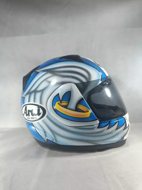 Arai Leon Haslam Airwaves Ducati BSB Race Replica Motorcycle Helmet Heaven Hell