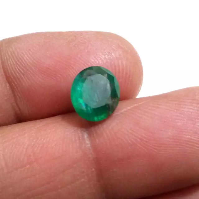 Excellent Zambian Emerald Oval Shape 2.50 Crt Rare Green Faceted Loose Gemstone