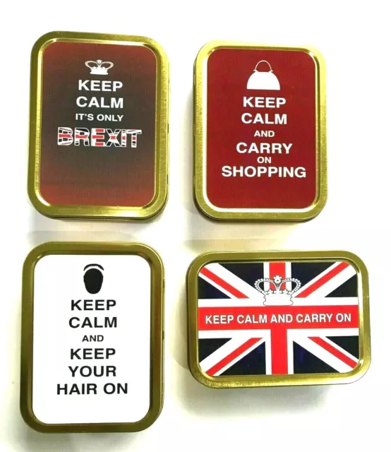 2 Oz Tobacco Tin Keep Calm Pill Tin,Bait Tin,Sewing Tin,Baccy Tin, Stash Can 2