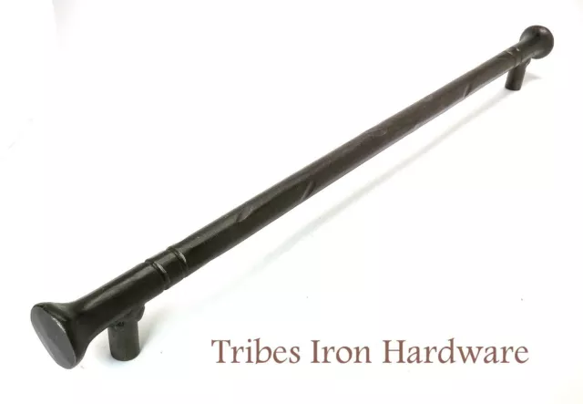 Hand Forged Pull Handle 19.8" Wrought Iron Kitchen Cabinet Drawer Wardrobe Door