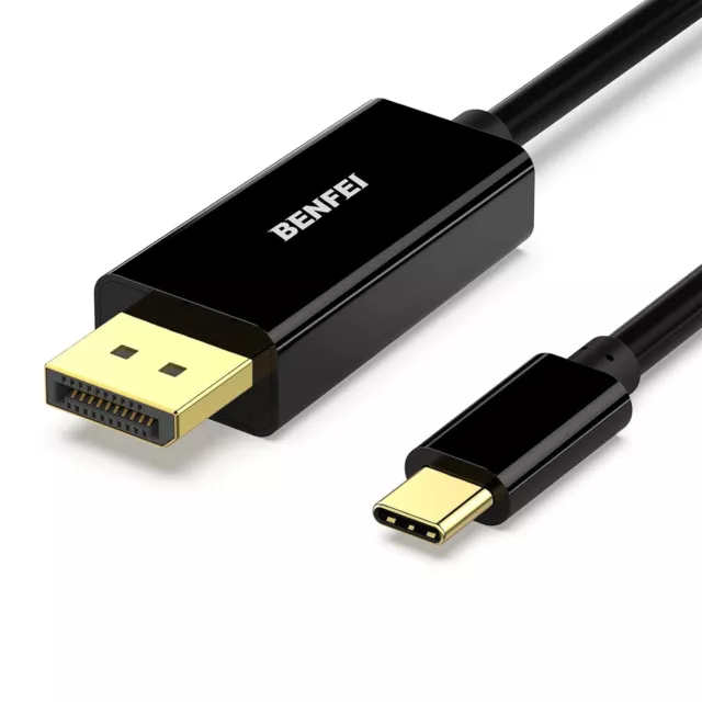 BENFEI USB C to DisplayPort Cable, 4K@60Hz 1.8M Thunderbolt 3 (USB-C) to DP Dis