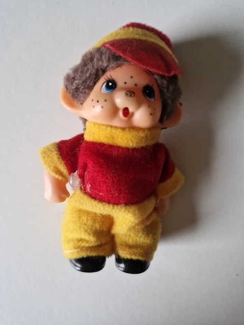 Figurine Kiki Monchhichi – Tenue Footballeur, Ajena Sekiguchi, 80s, Neuve Blister