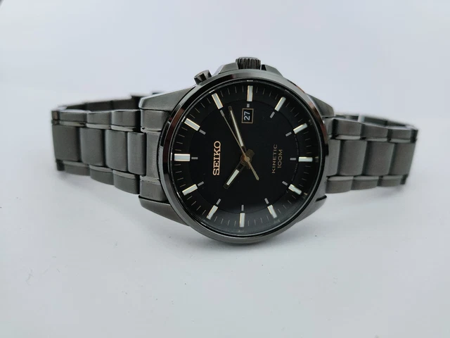 SEIKO MEN S WATCH Kinetic SKA531P1 Calibre 5M82 0BA0 Excellent 115.00 PicClick UK