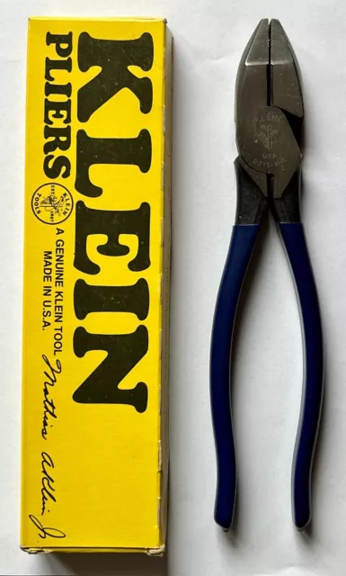 Klein Tools D213-9NE Lineman’s Pilers 9” Side Cutting (229mm) Brand New