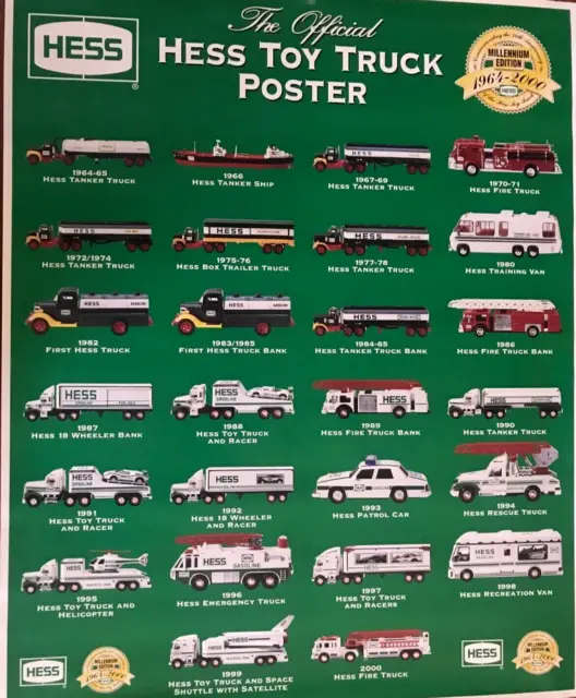 Hess Toy Truck Millennium Edition Collector's Poster (2000) 24x30 Free Shipping