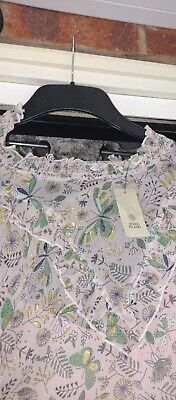 River Island Ladies New With Tags Gorgeous white & green Floral Dress Size 16