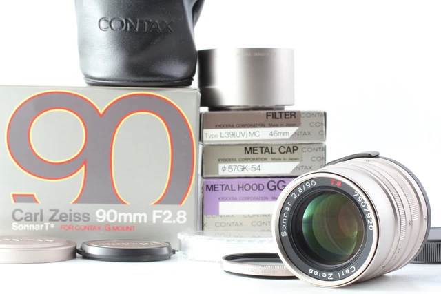 [Beste Mint IN Karton] Contax Carl Zeiss Objektiv Sonnar T 90mm F/2.8 G1 G2 Aus