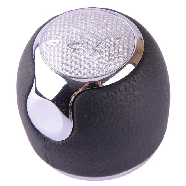 Pomello Leva Del Cambio Per Audi A4 B6 B7 5 Marce Nero Pelle Con - Foto 7