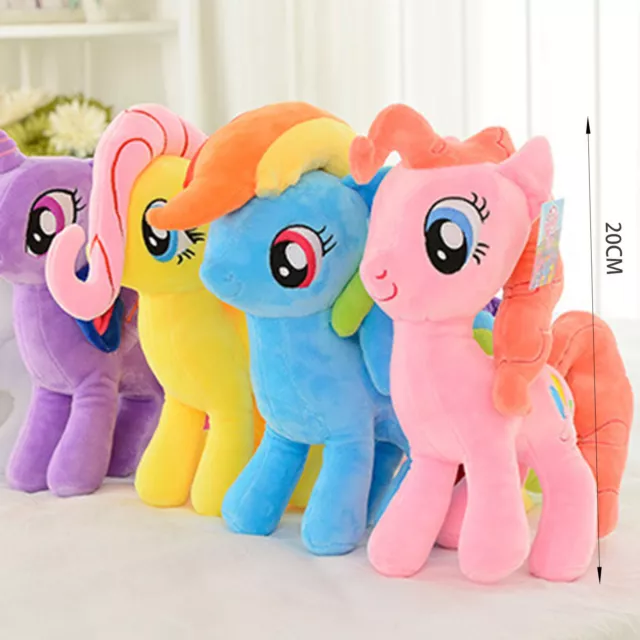 20cm My Little Pony Stuffed Plush Doll Model Rainbow-Dash Toy For Kids Gifts New