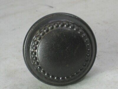 single antique door knob ornate round metal handle hardware part