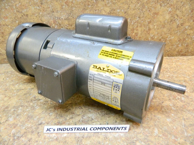 BALDOR KBL3409 Electric Brake Motor  56C  1/2 hp  1 ph   115/208-230 V  1725 rpm