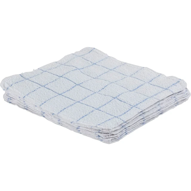 Monarch Brands Terry Dish Cloths 12"" x 12"" Blue 12/Pk DISH-BLUE