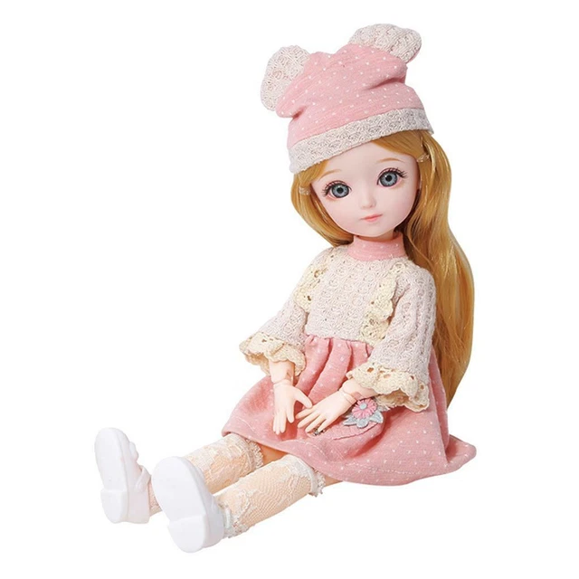 31 Cm 23 Bambola per Ragazza BJD Snodata Flessibile Occhi 3D Bel Regalo Carino 6