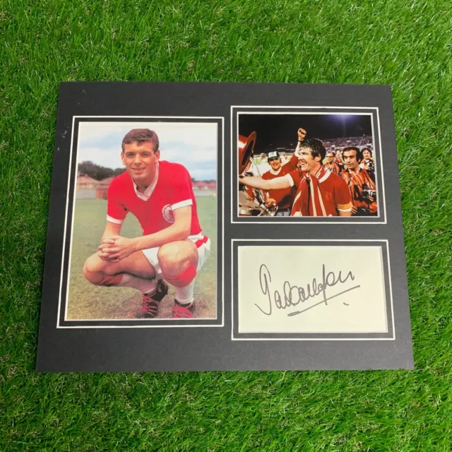 Ian Callaghan Signed Liverpool 12x10 Picture Montage Display COA