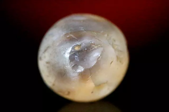 Gandhara Peshawar Ancient Agate Dzi Bead, Patina and Stripes, Size 13mm #L819