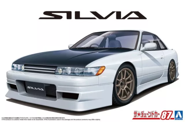 Aoshima 1/24 Scale Model Tuned Car Kit Nissan S13 Silvia PS13 Aero Custom '91