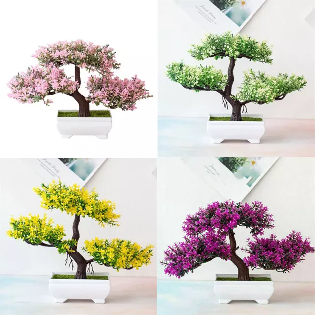 Pine Tree Artificial Fake Plant Eucalyptus Bonsai Home Accessories Plants