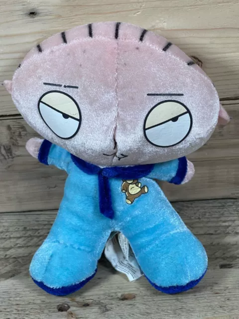 Family Guy Stewie Griffin Plush 7” Nanco Teddy Bear Blue Pajamas 2008 Baby Doll