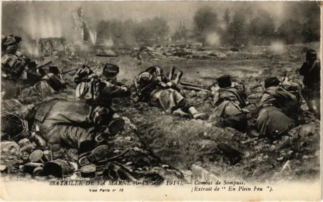 CPA MILITAIRE Bataille de la Marne-Combat de Sompuis (317633)