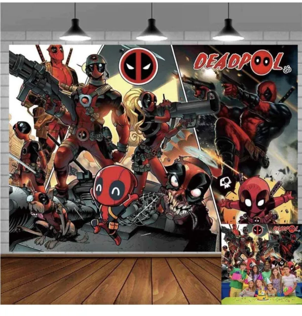 Deadpool Backdrop Poster Movie Superhero Theme Background for Photography