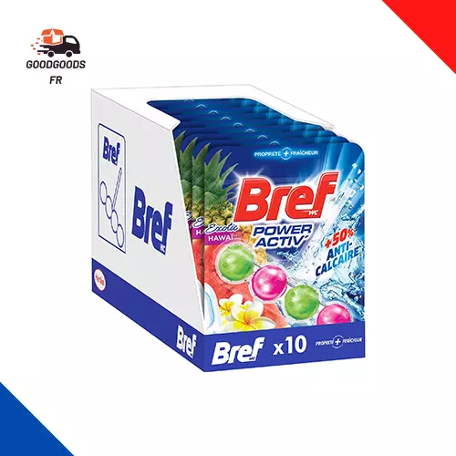 Bref WC - Power Activ' - Océan - Lot de 5 blocs WC (5x50g