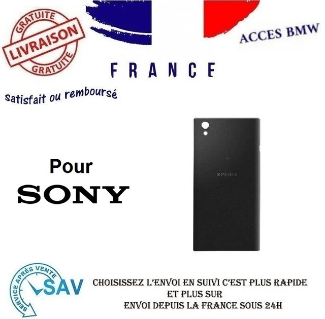Cache Batterie Vitre arrière Noir pour sony xperia Z