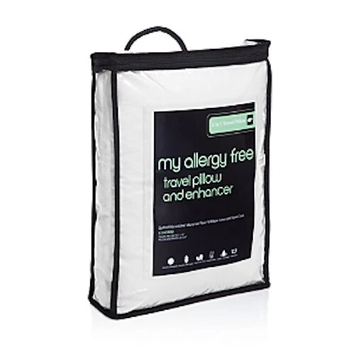 Bloomingdale's L82005 My Allergy Free 2in1 Travel Pillow Enhancer Size Queen