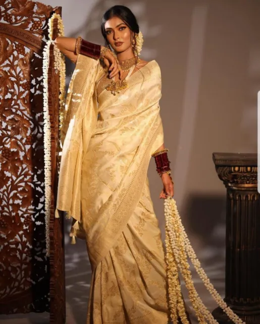 Bollywood Indian Pakistani Ethnic Party Wear Saree Designer Sari- Cotton Silk
