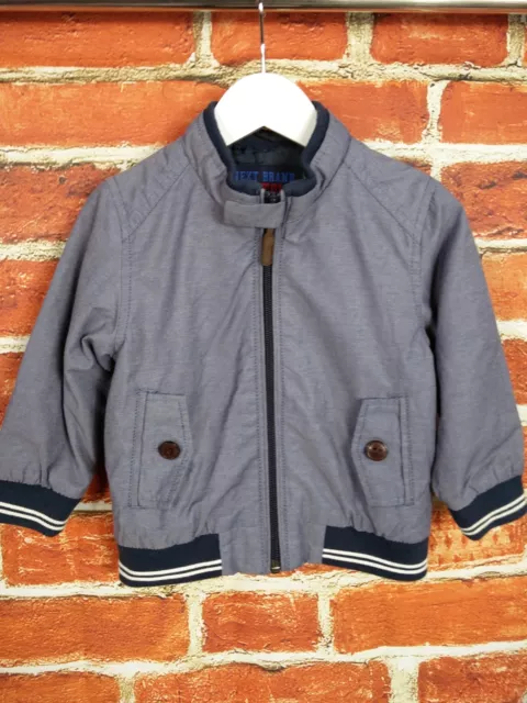 Baby Jungenmantel Alter 12-18 Monate Nächste Leichte Jacke Marineblau Gefüttert Kinder 86Cm